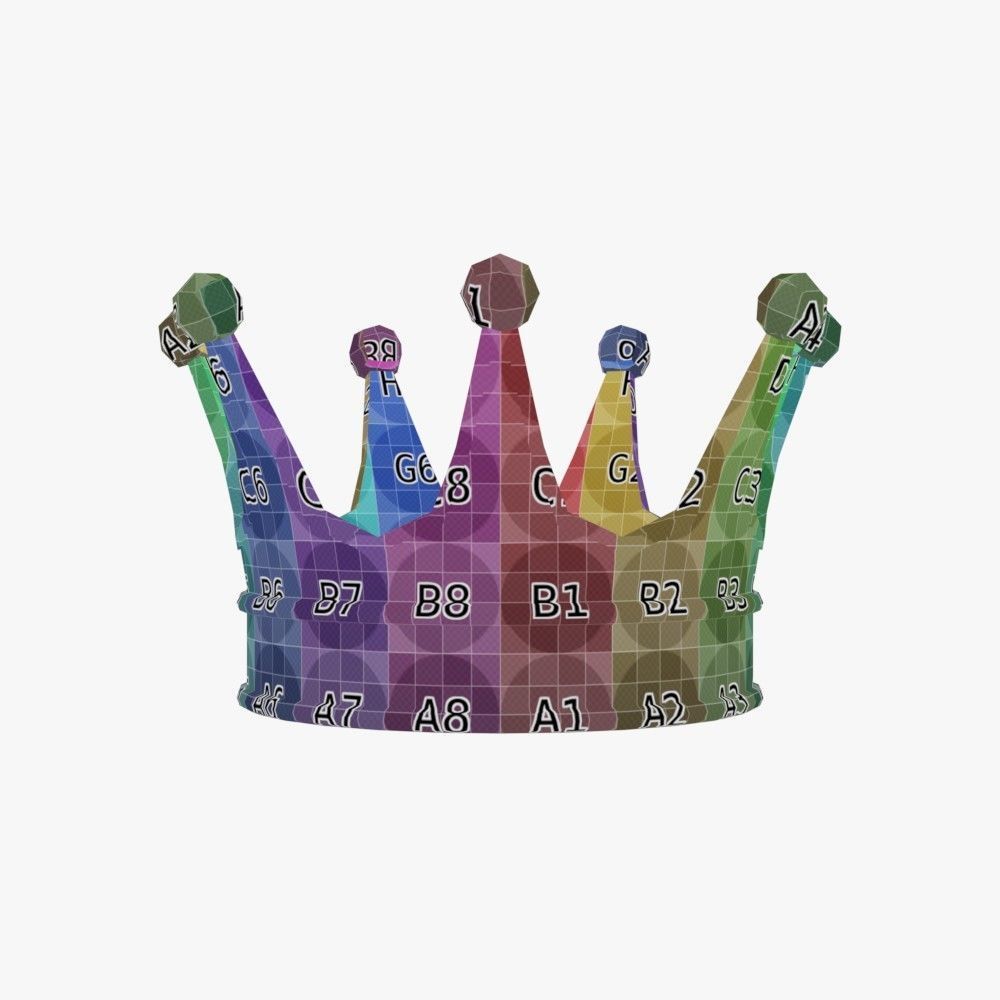 Gold Crown 3D model_7