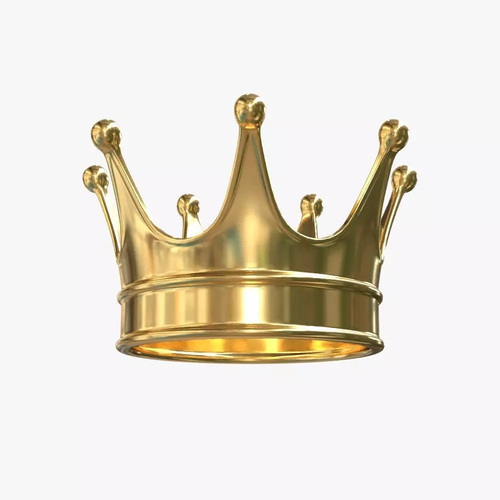 Gold Crown 3D model_0