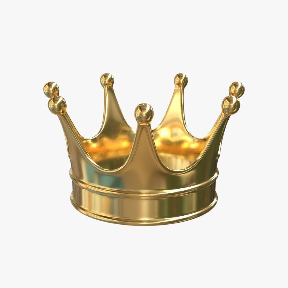 Gold Crown 3D model_2