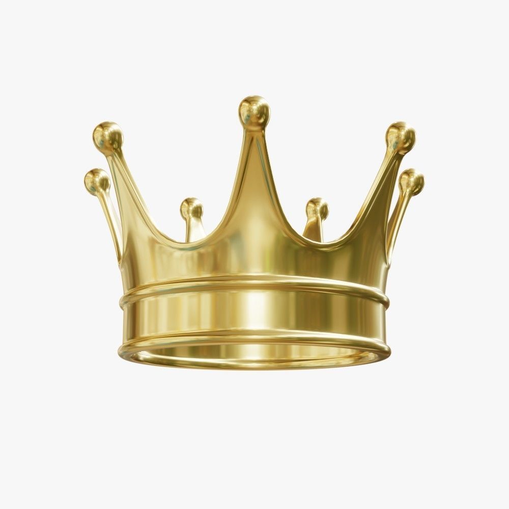 Gold Crown 3D model_8