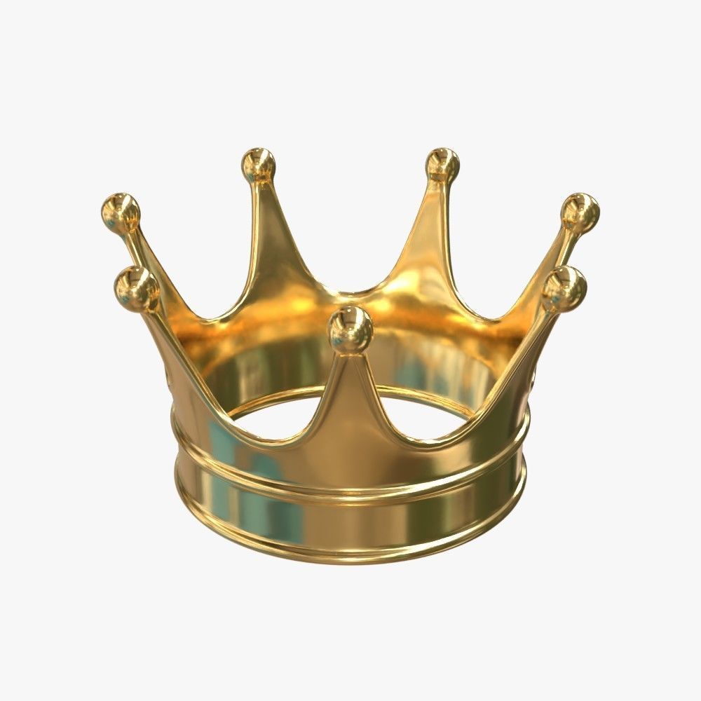 Gold Crown 3D model_3