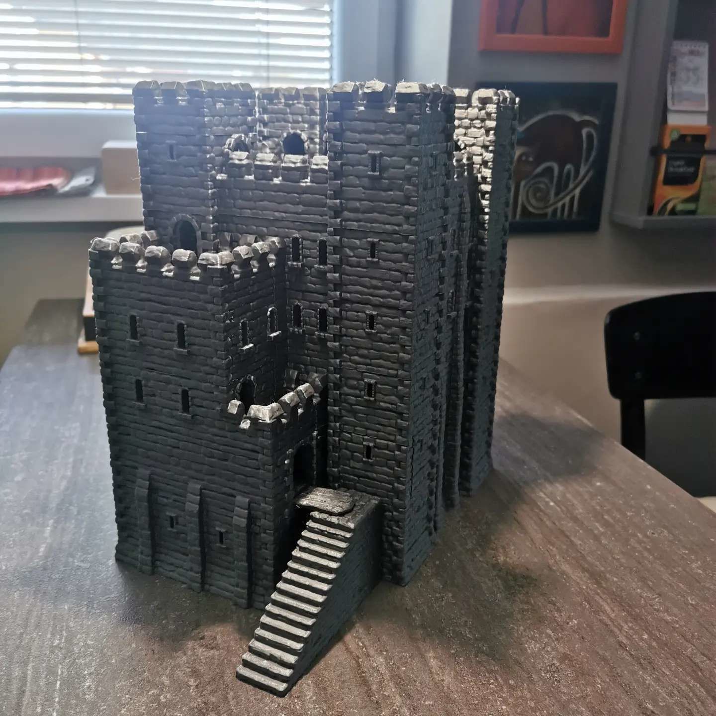 Old Norman Fort Tabletop Terrain 28 MM 3D print model_1