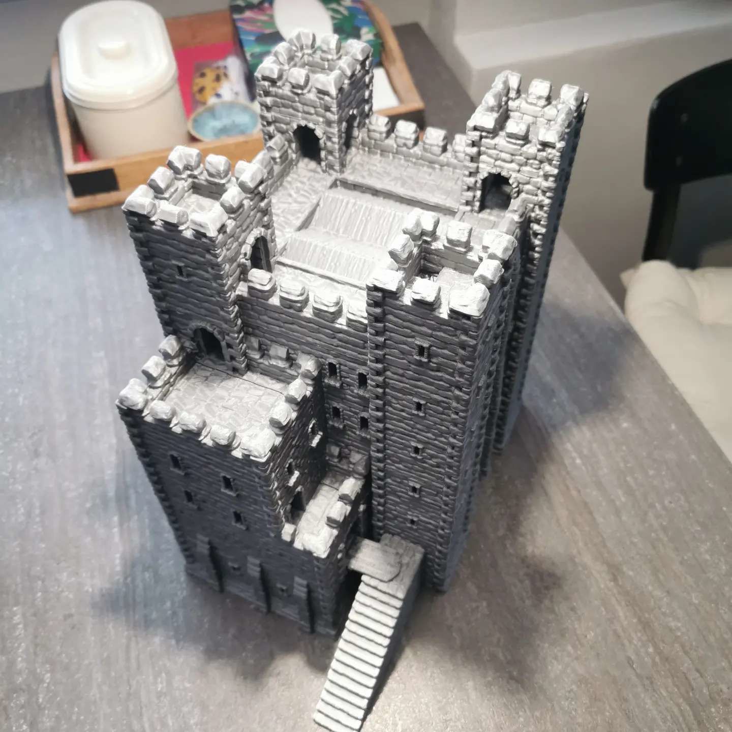 Old Norman Fort Tabletop Terrain 28 MM 3D print model_3