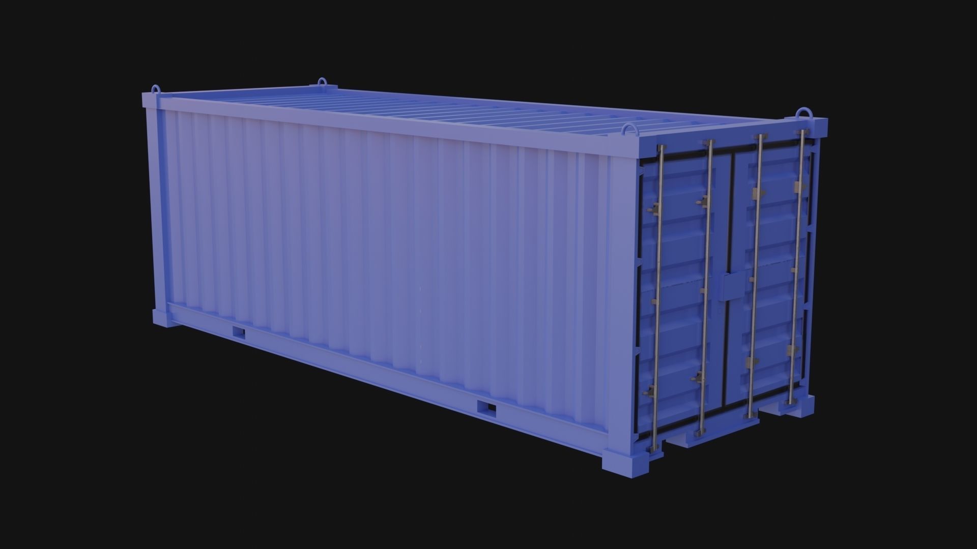 Container 3D Model Low-poly 3D model_4