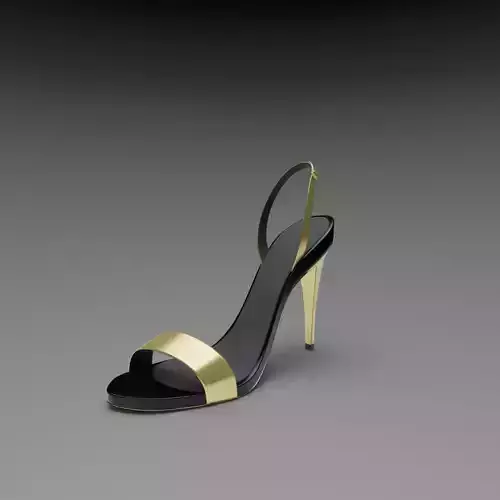 3D High Heels - Slingback Heels