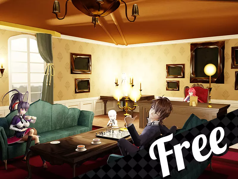 Highschool DxD - Occult Research Club Stage MMD Model Free low-poly 3D model