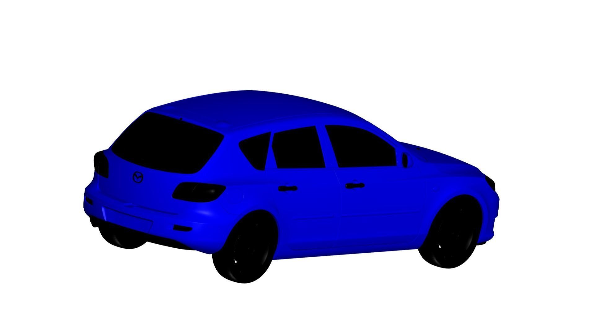 Mazda 3 hatchback  3D model_1