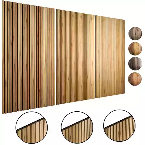 MDF RAFTER 3D PANEL 3D model