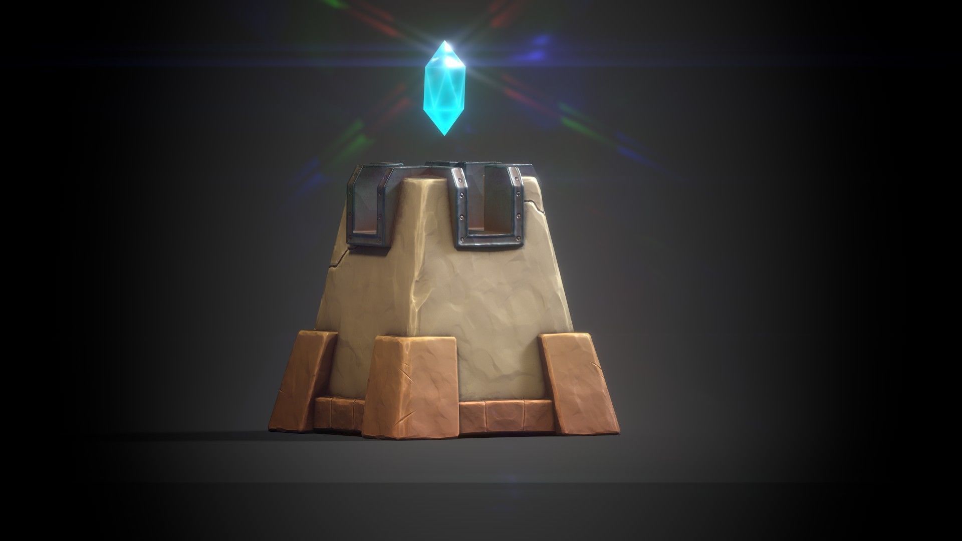 Altar 01 Low-poly 3D model_2