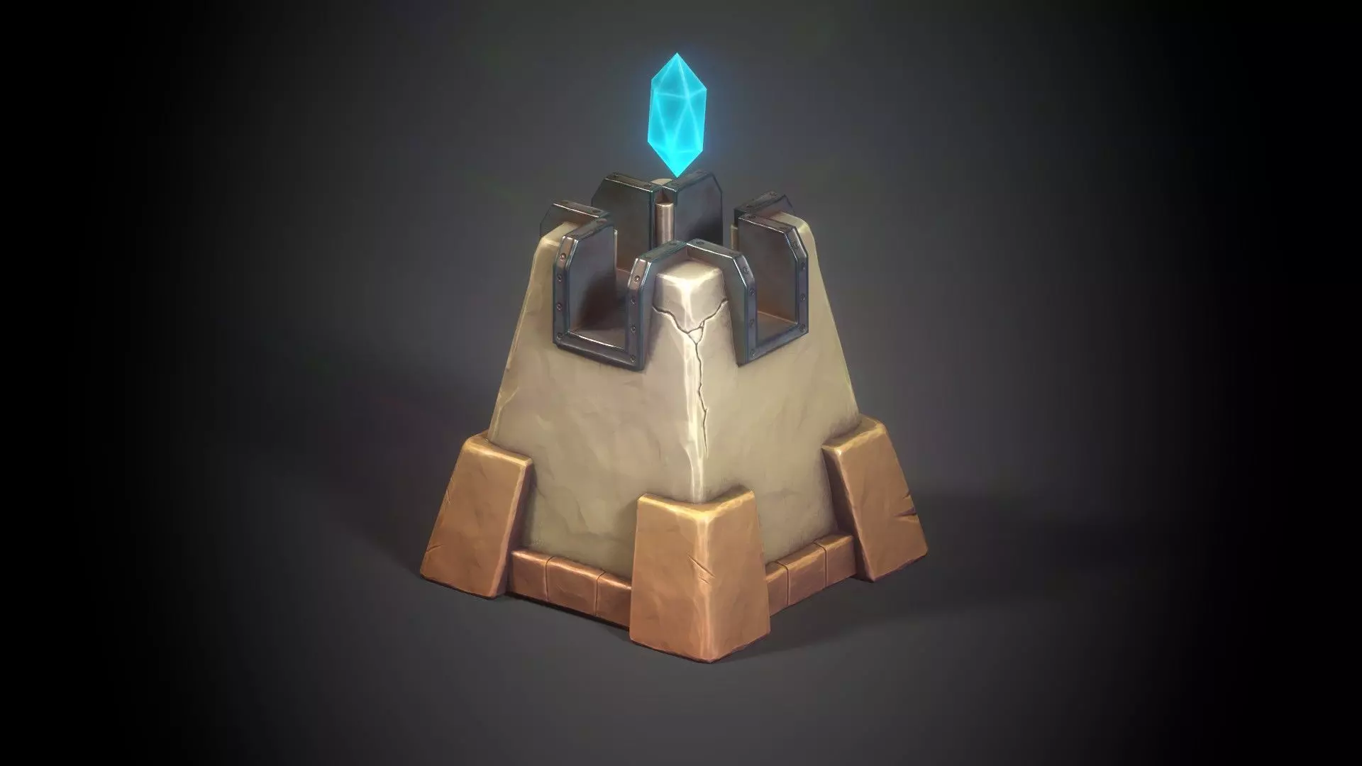 Altar 01 Low-poly 3D model_0
