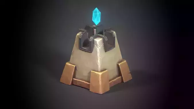 Altar 01 Low-poly 3D model