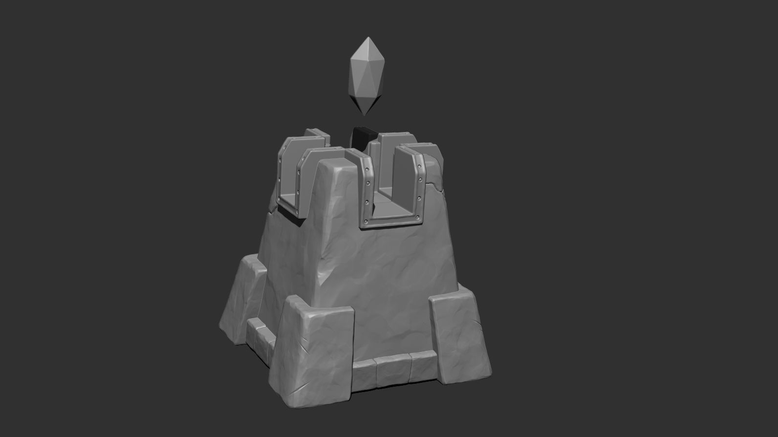 Altar 01 Low-poly 3D model_3