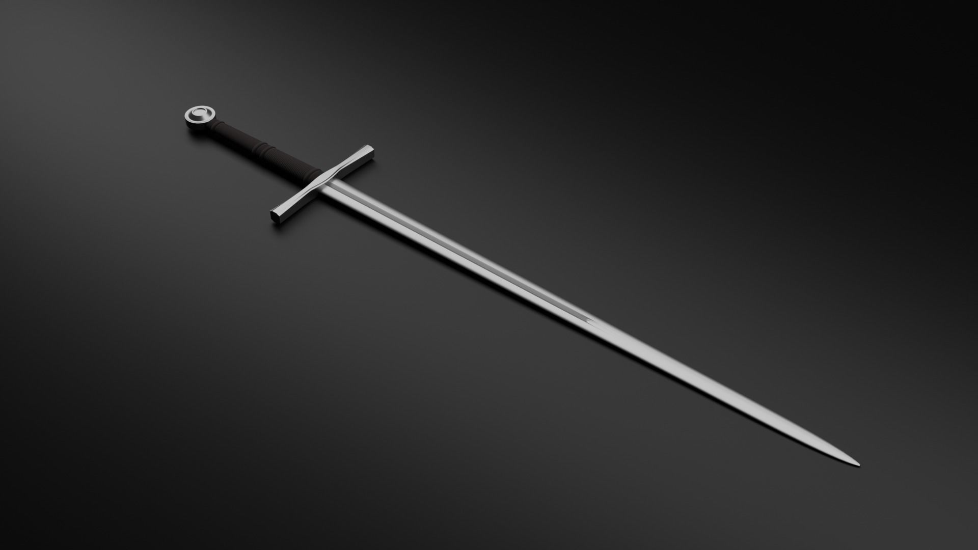 Medieval Swords 3D model_1