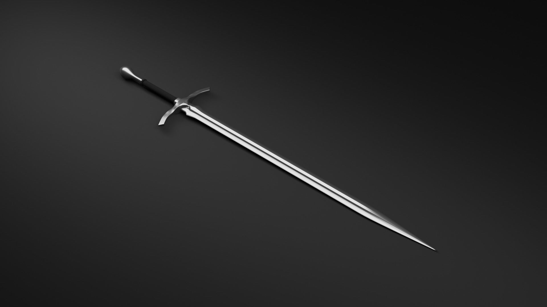 Medieval Swords 3D model_2