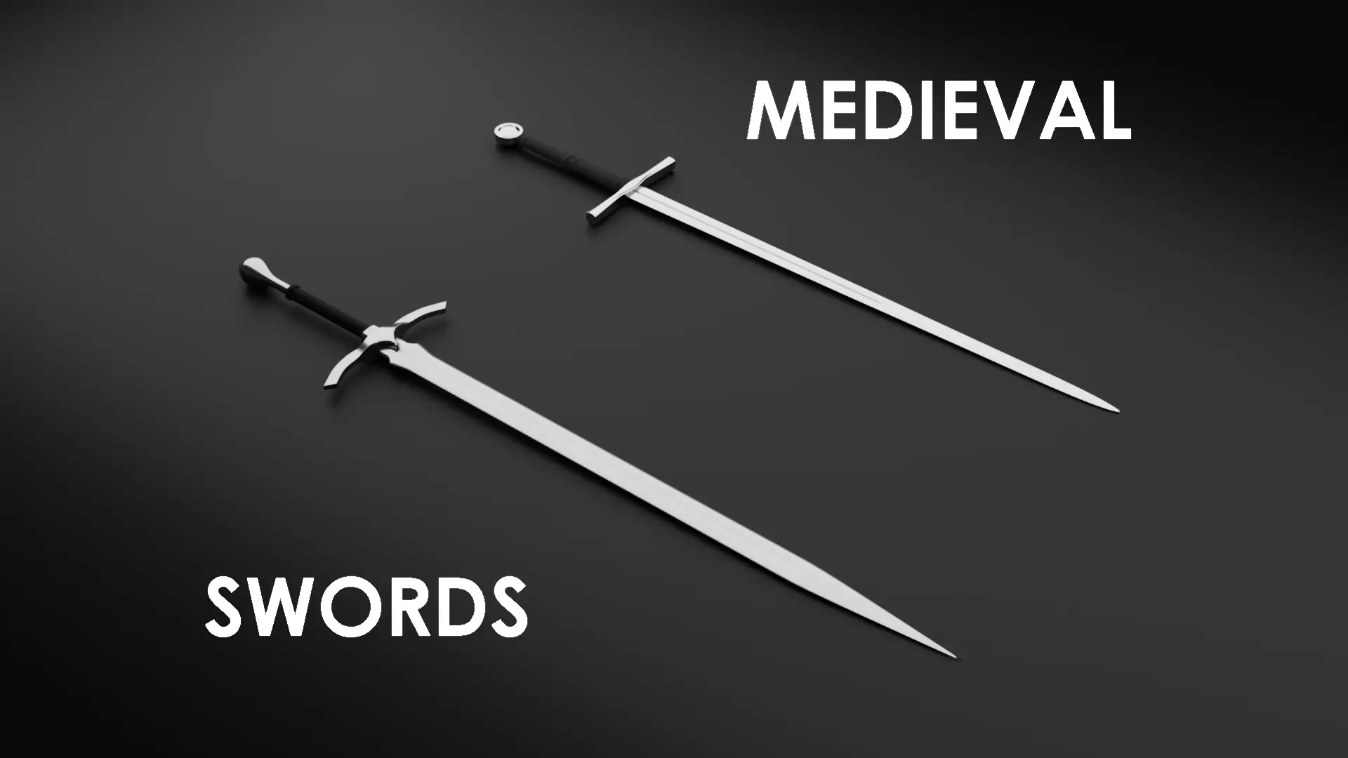 Medieval Swords 3D model_0