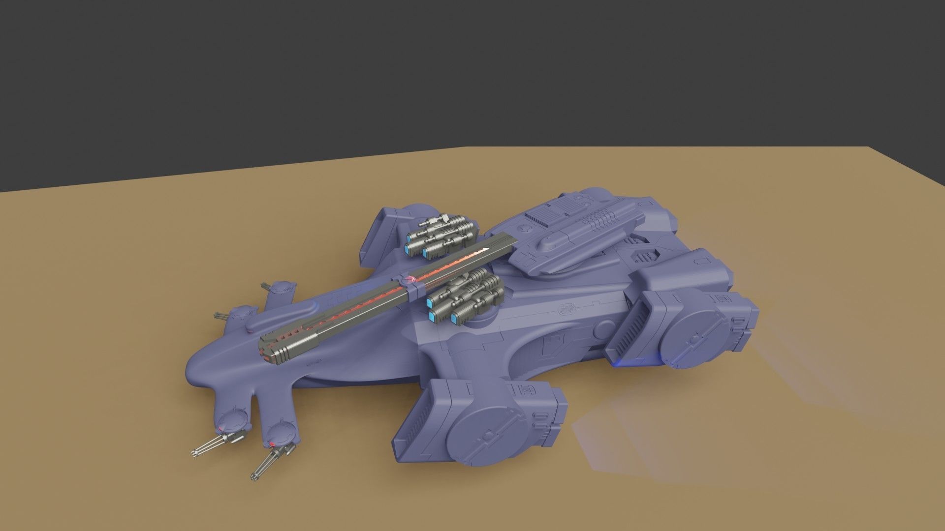 TX-9 WHALESHARK DESTROYER - GREATER GOOD SUPERHEAVY TANK 3D print model_3