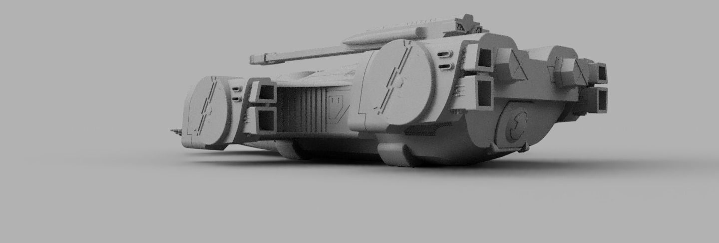 TX-9 WHALESHARK DESTROYER - GREATER GOOD SUPERHEAVY TANK 3D print model_8