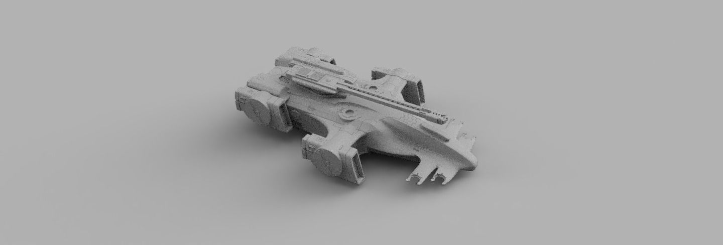 TX-9 WHALESHARK DESTROYER - GREATER GOOD SUPERHEAVY TANK 3D print model_5