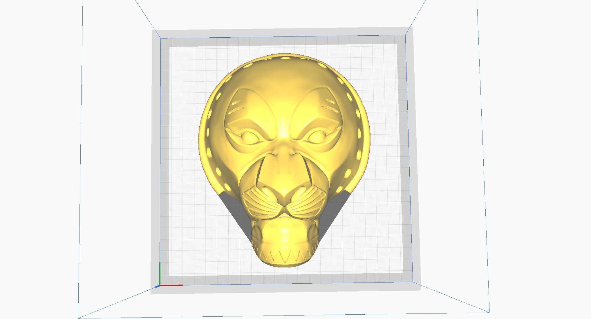 The Lion King Musical Mufasa Mask Head Mufasa Maske Kopf 3D print model_6