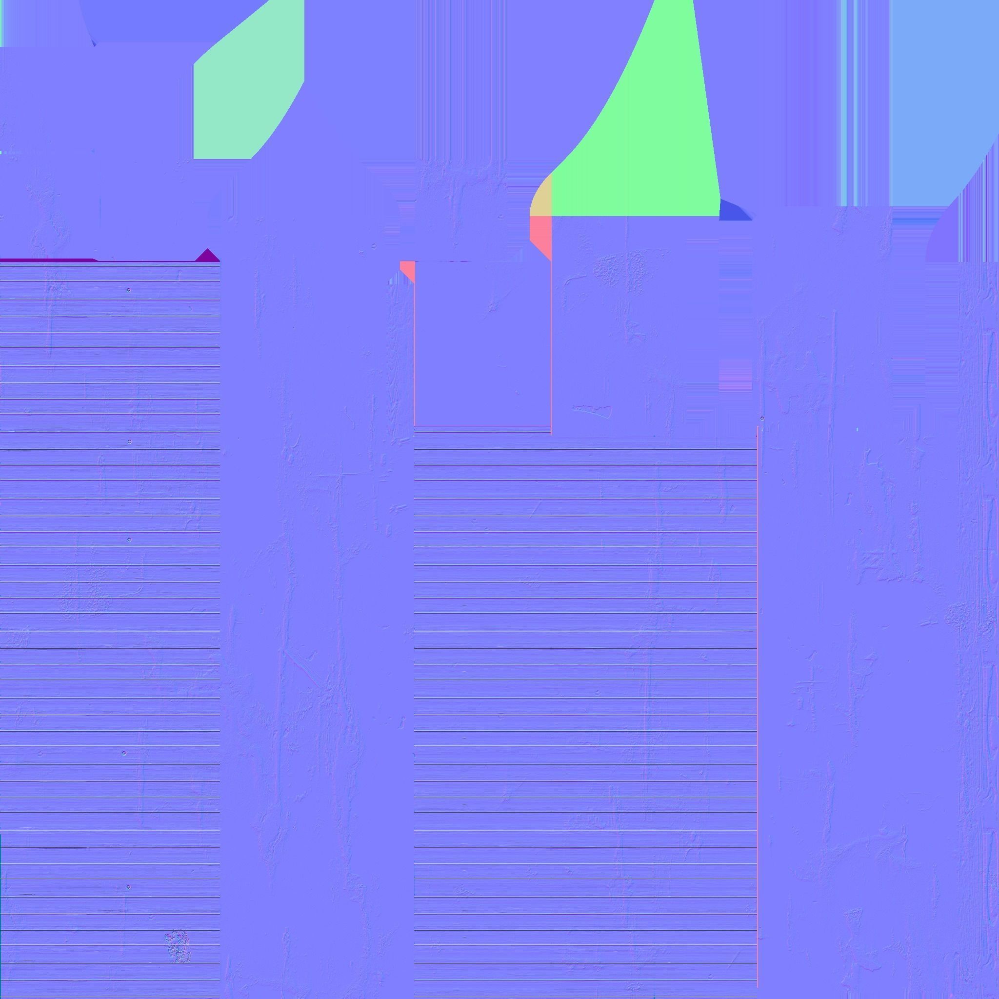 Old counters Low-poly 3D model_7