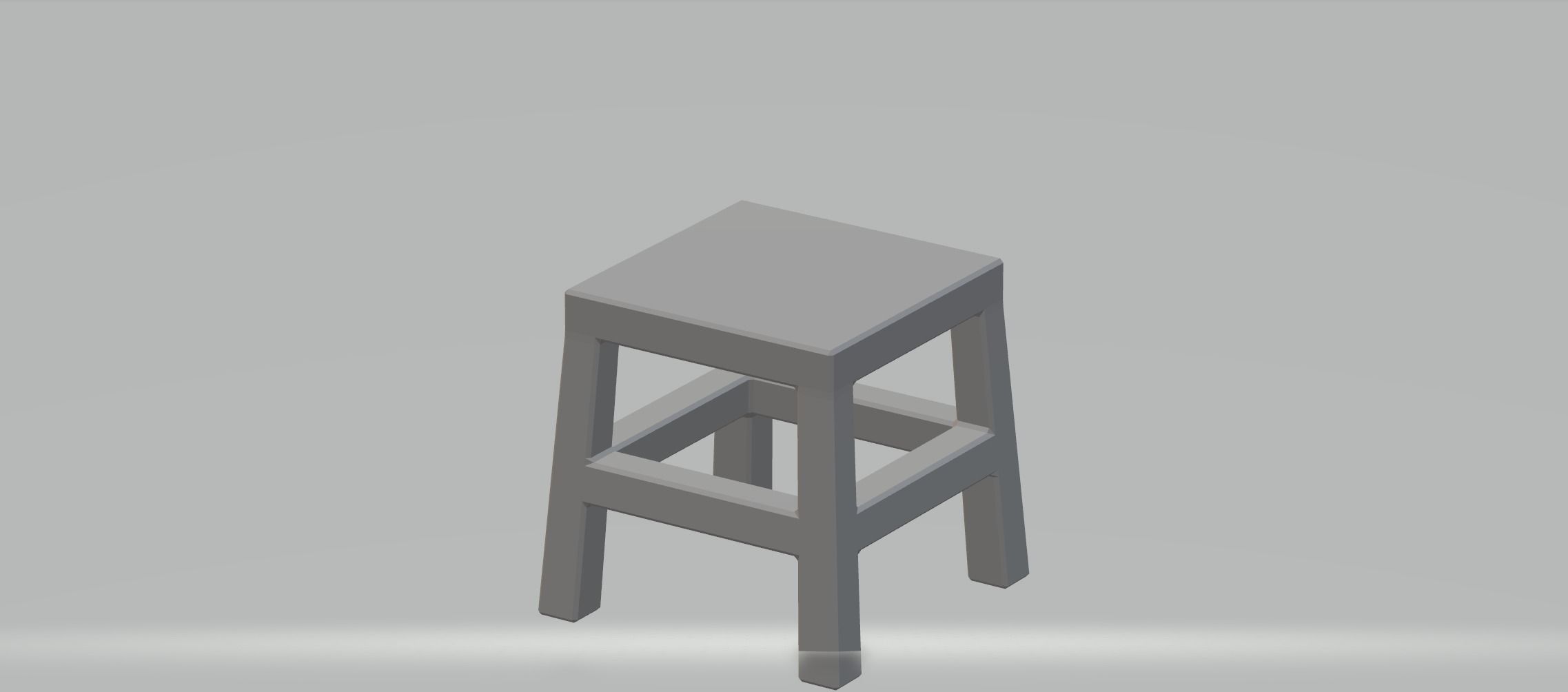 Footstool stool Free 3D print model_1