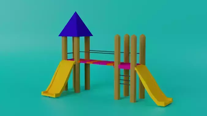 Playground wooden set