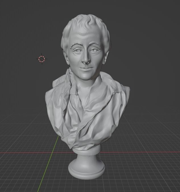 Denis Diderot 3D print model_1