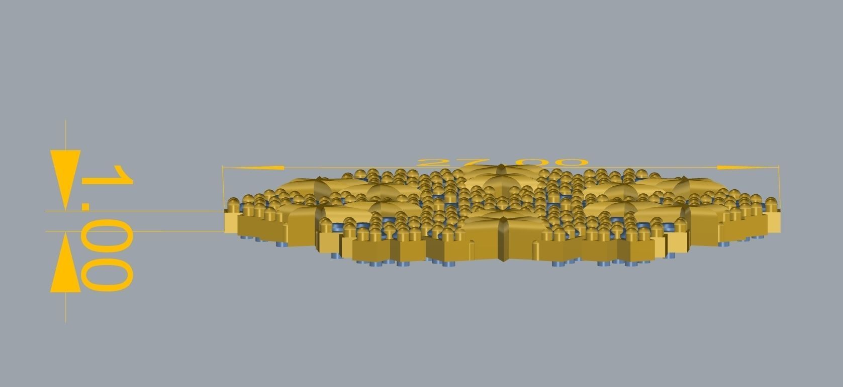 snowflake necklace 3D print model_2