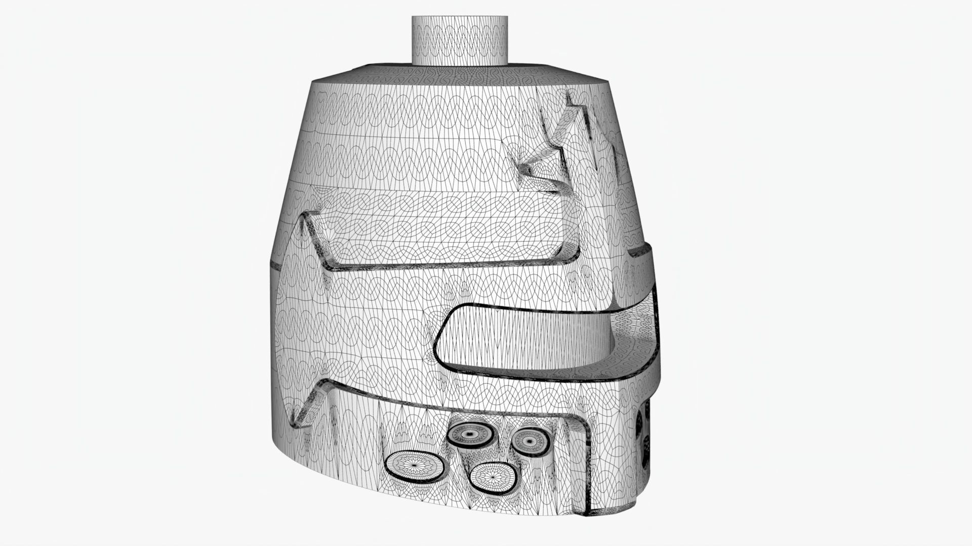 Lego matchable knight helmet Low-poly 3D model_9