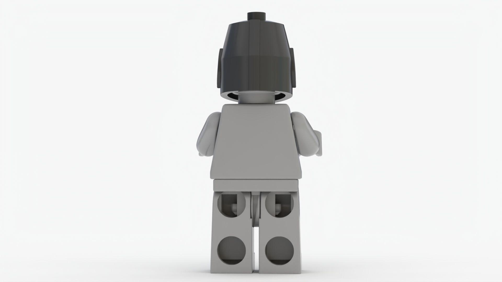 Lego matchable knight helmet Low-poly 3D model_3