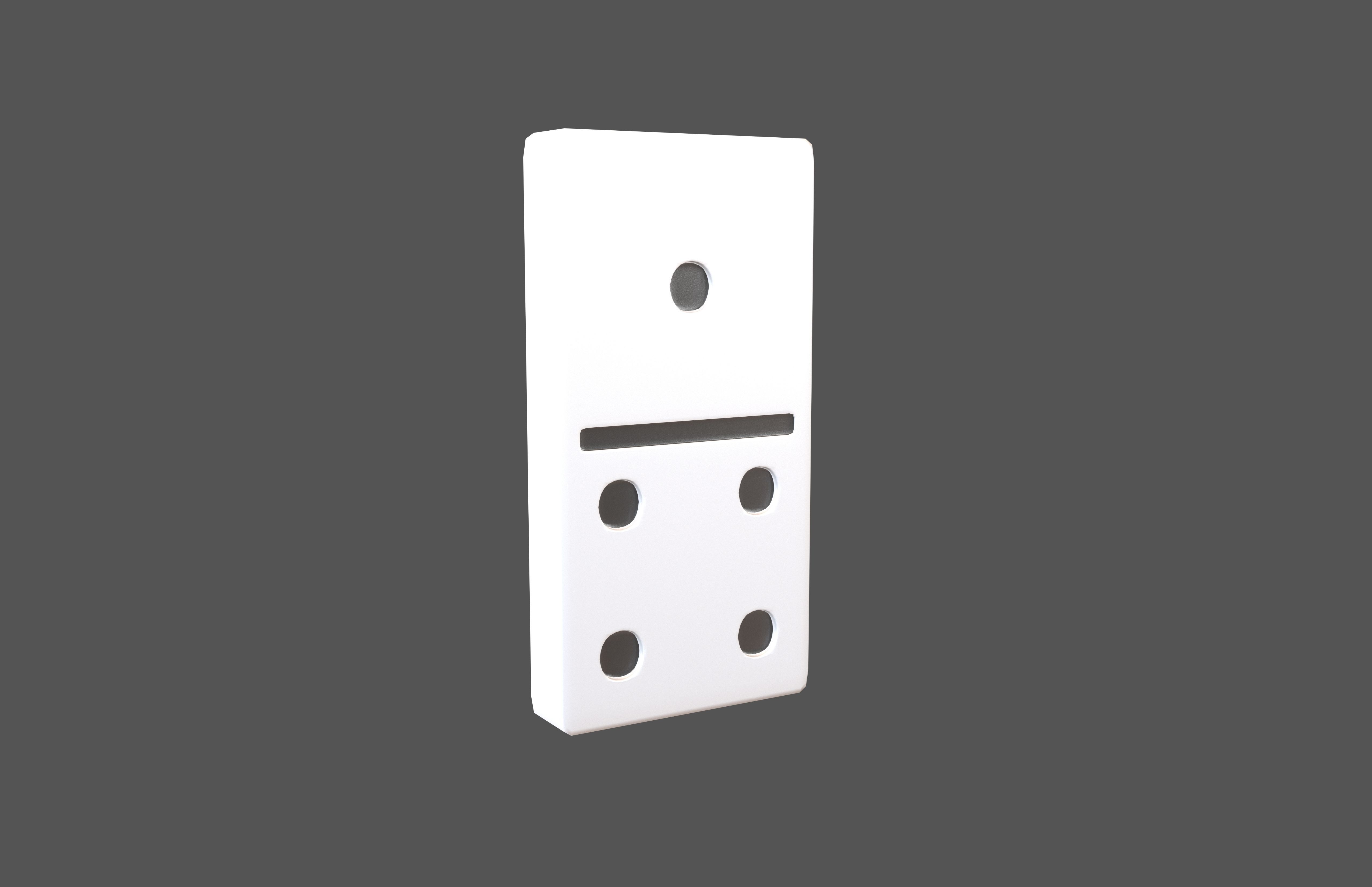 Dominoes V2 Pack 01 Low-poly 3D model_3