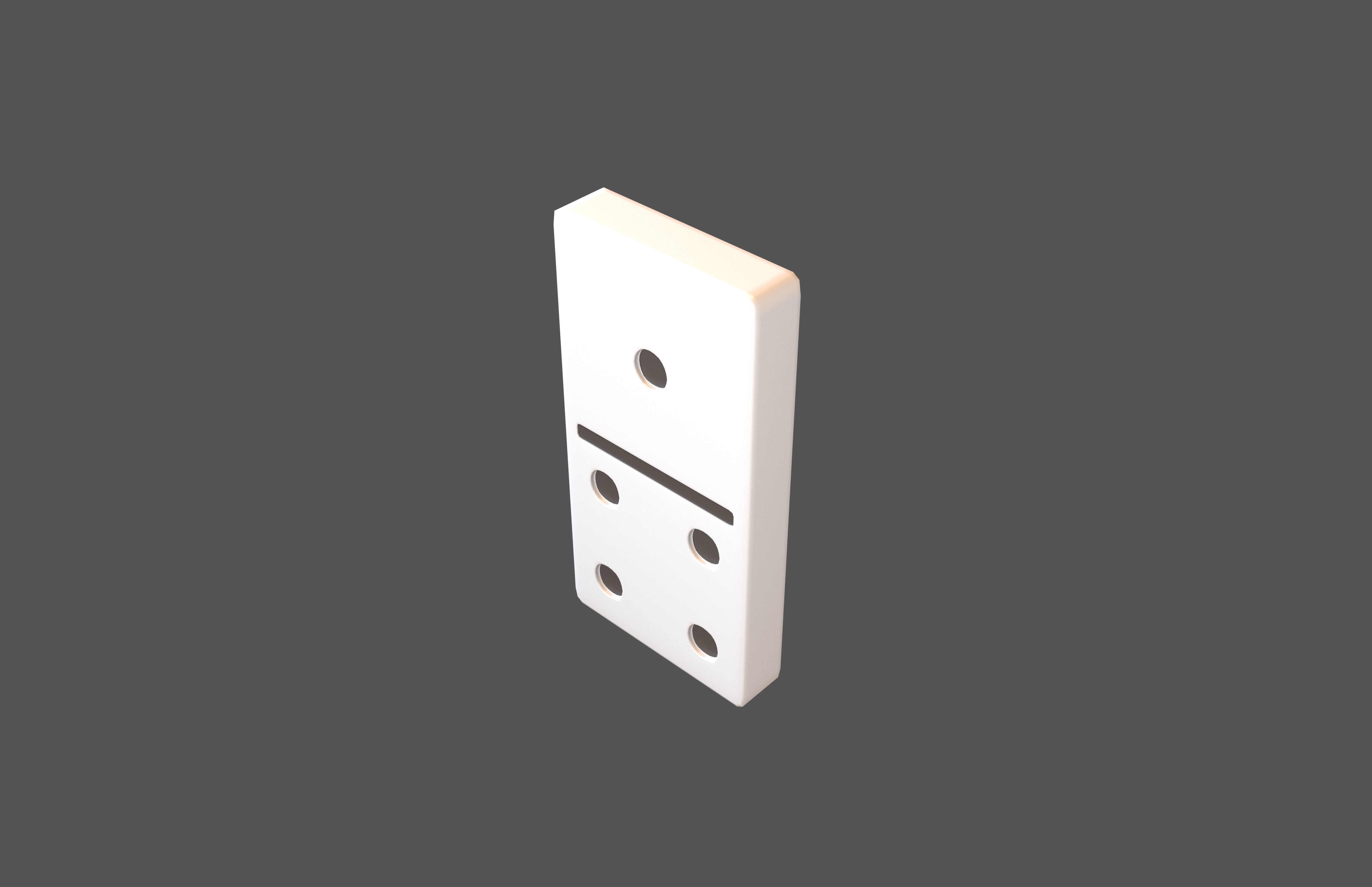 Dominoes V2 Pack 01 Low-poly 3D model_2