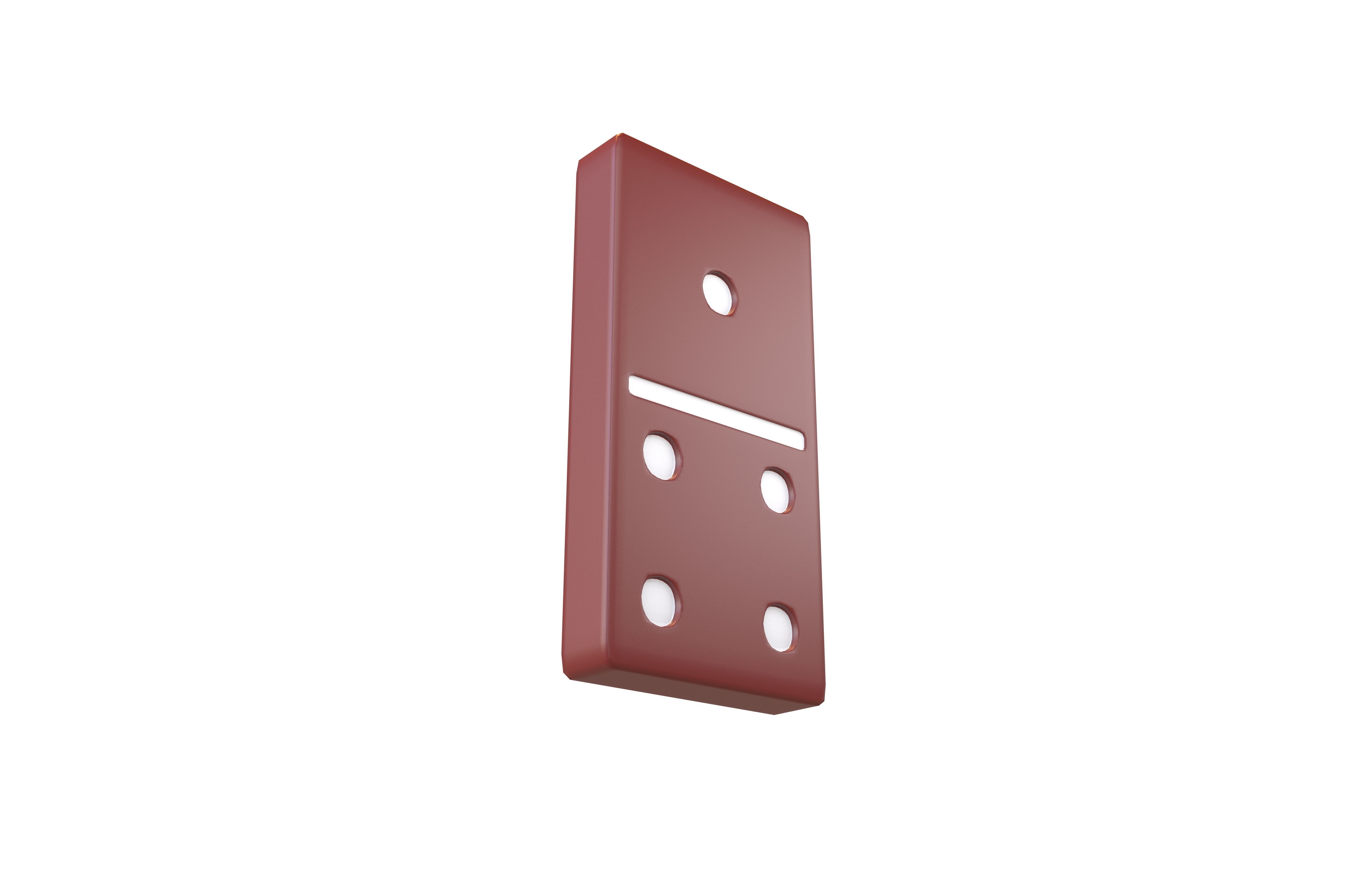 Dominoes V2 Pack 01 Low-poly 3D model_16