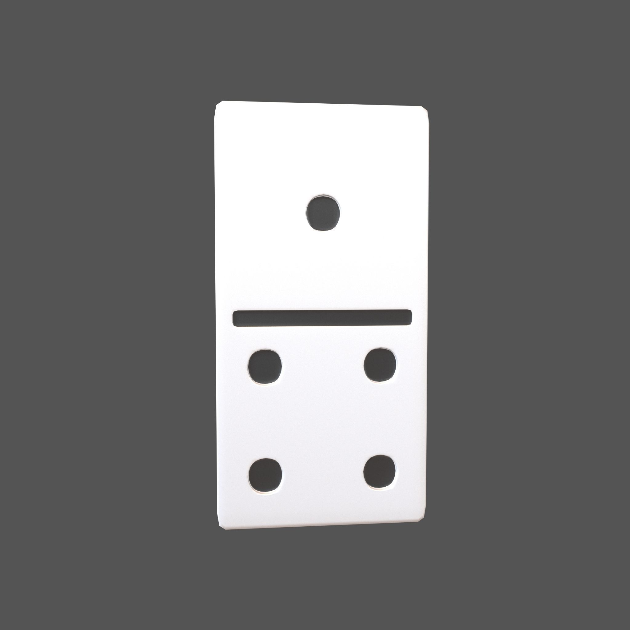 Dominoes V2 Pack 01 Low-poly 3D model_1