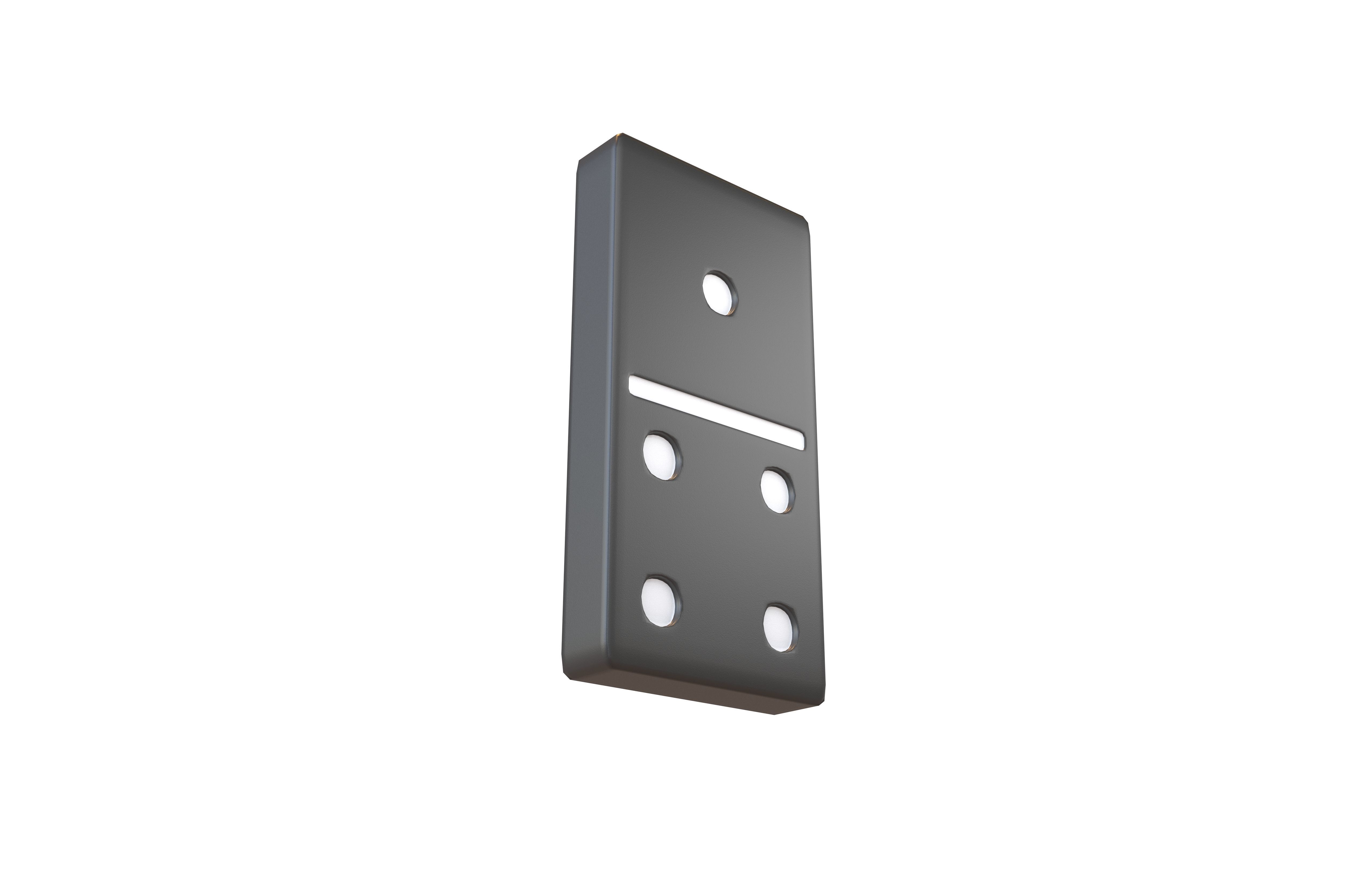 Dominoes V2 Pack 01 Low-poly 3D model_12