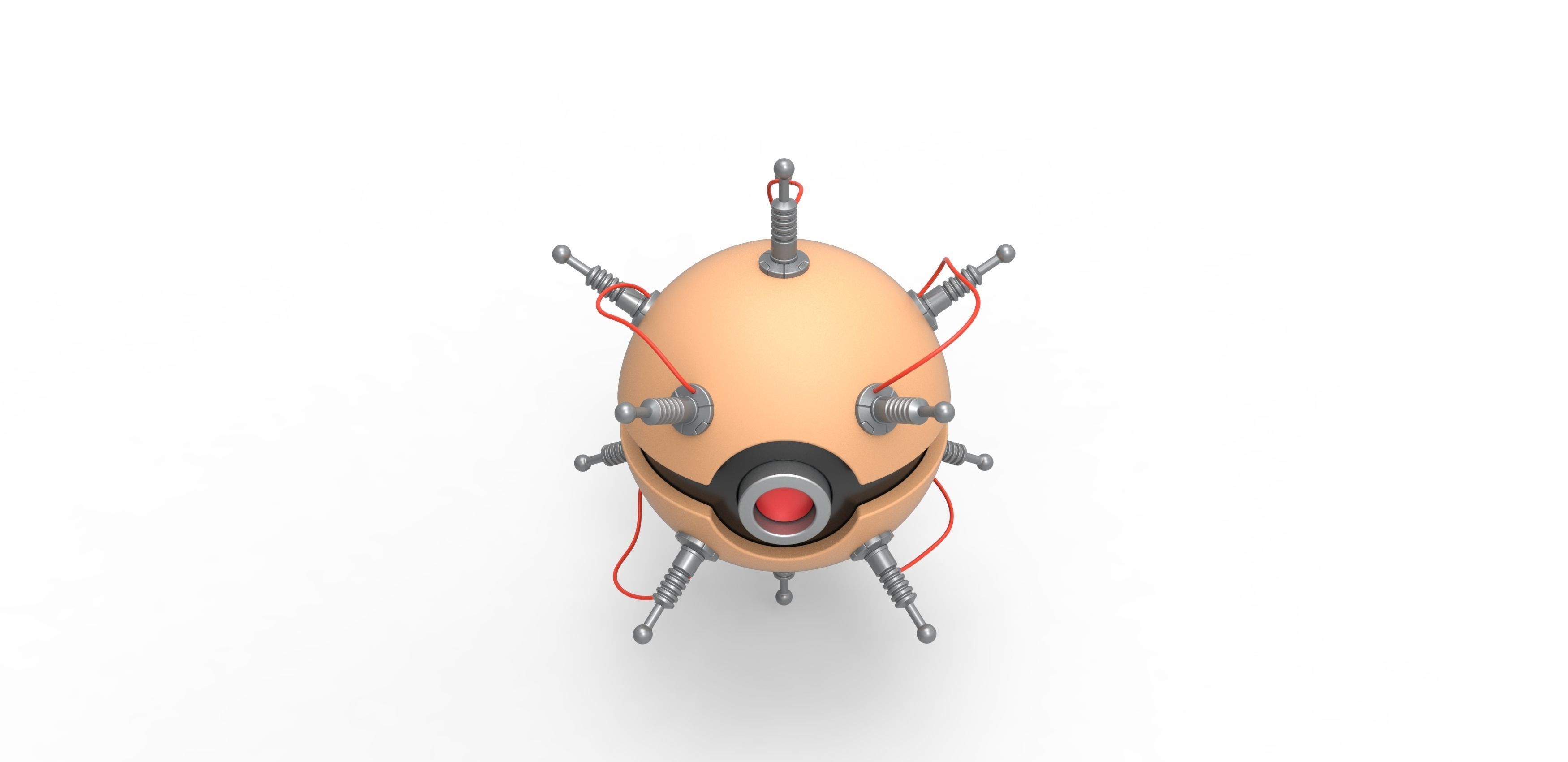 Thinker orb 3D print model_3