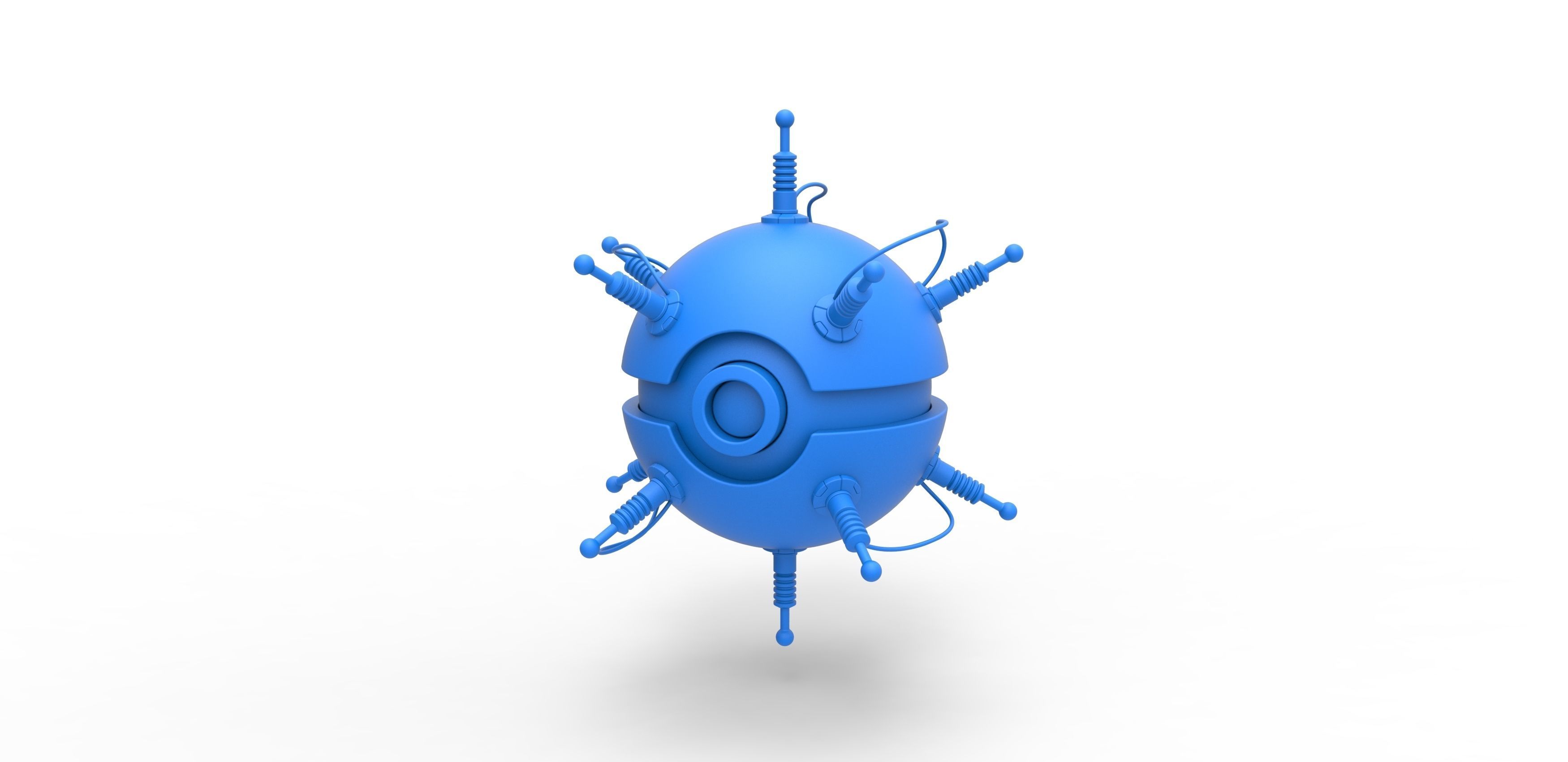 Thinker orb 3D print model_9