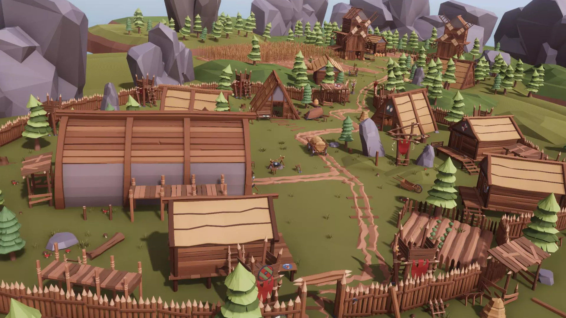 Medieval Village Megapack Low Poly RG Low-poly 3D model_8