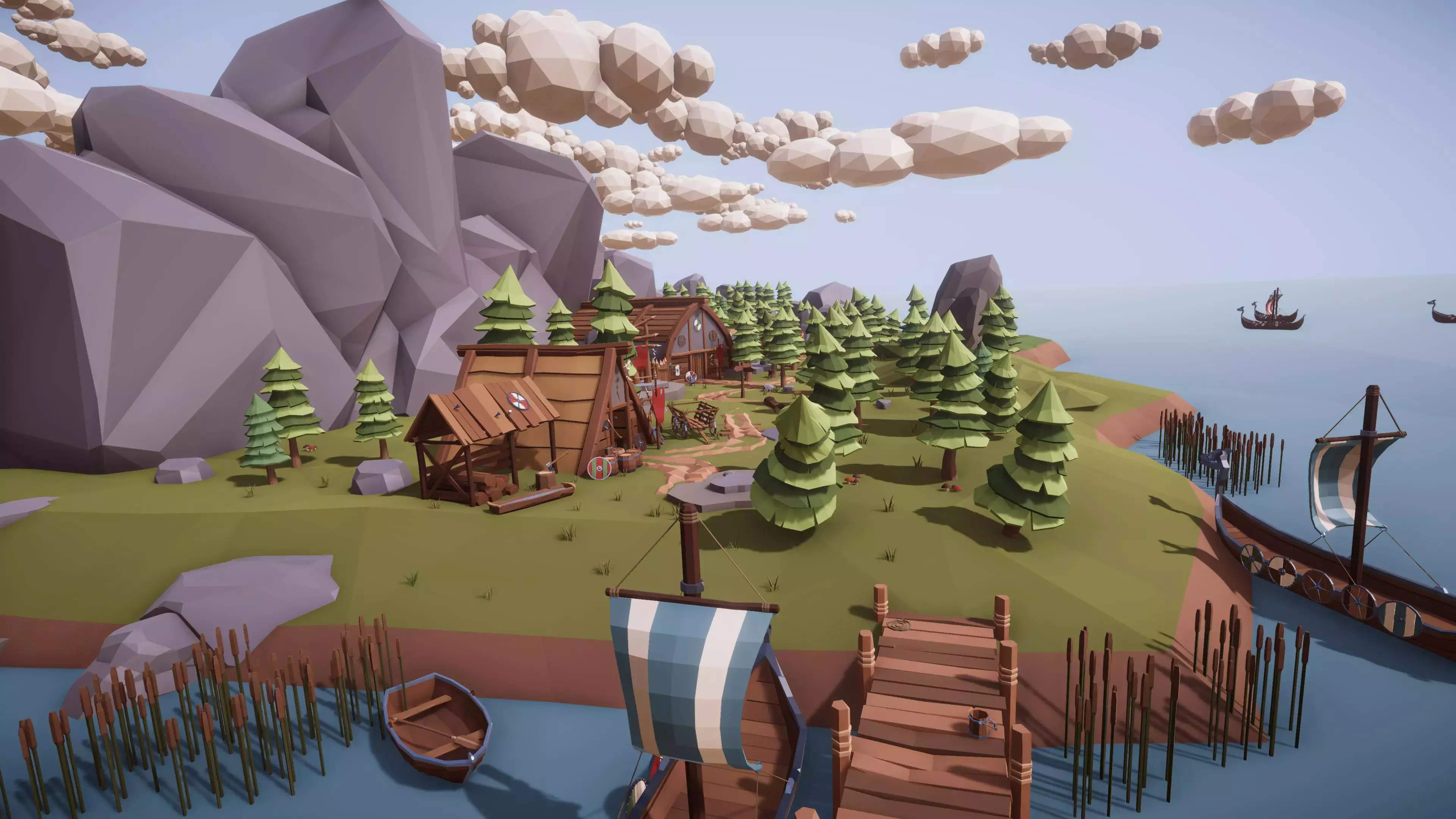 Medieval Village Megapack Low Poly RG Low-poly 3D model_0