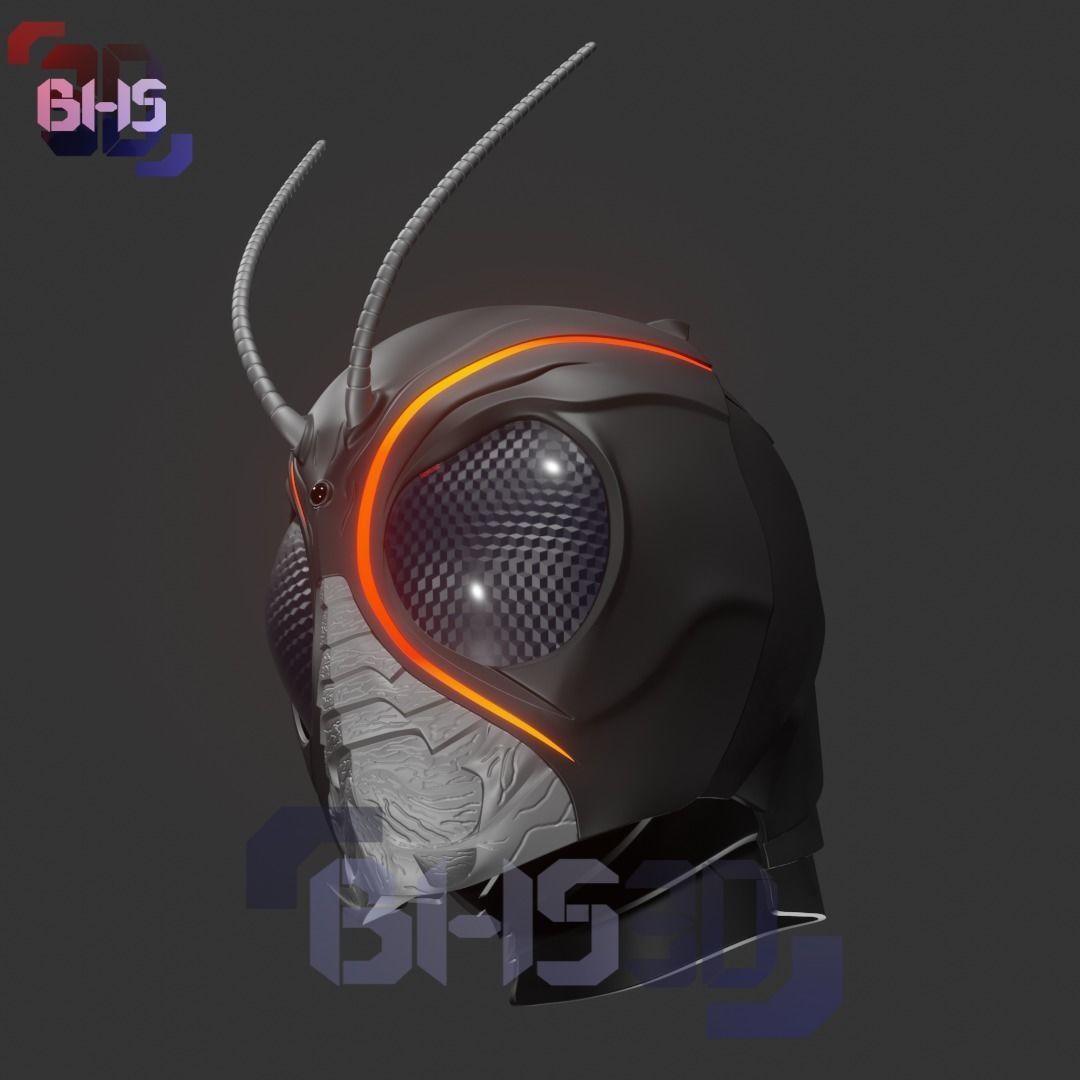 KR Blacksun Helmet 3D print model_4