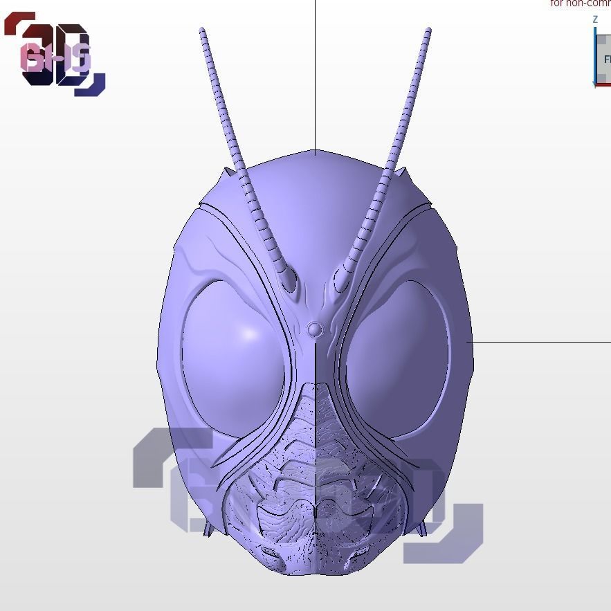 KR Blacksun Helmet 3D print model_7