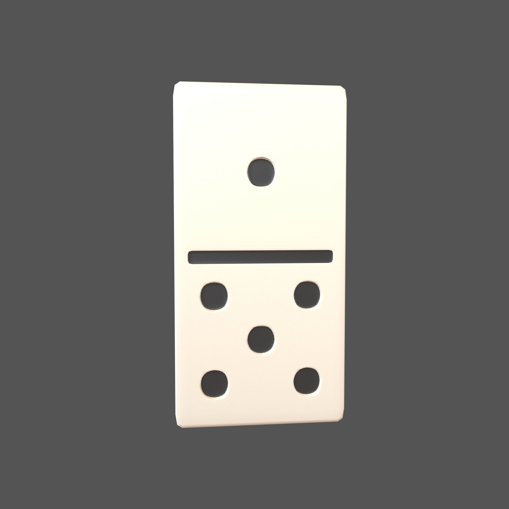 Dominoes V4 Pack 01 Low-poly 3D model_22