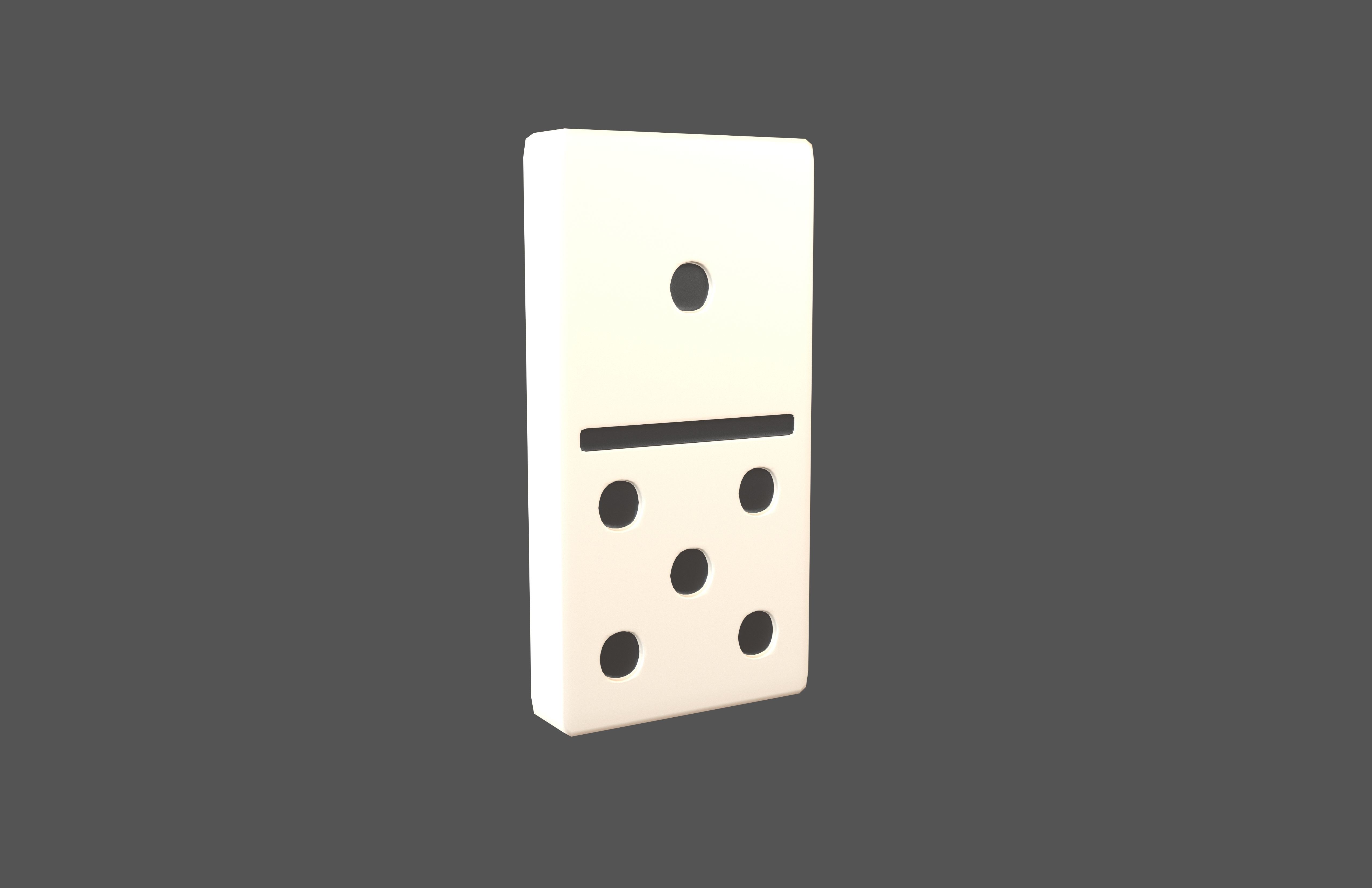 Dominoes V4 Pack 01 Low-poly 3D model_24