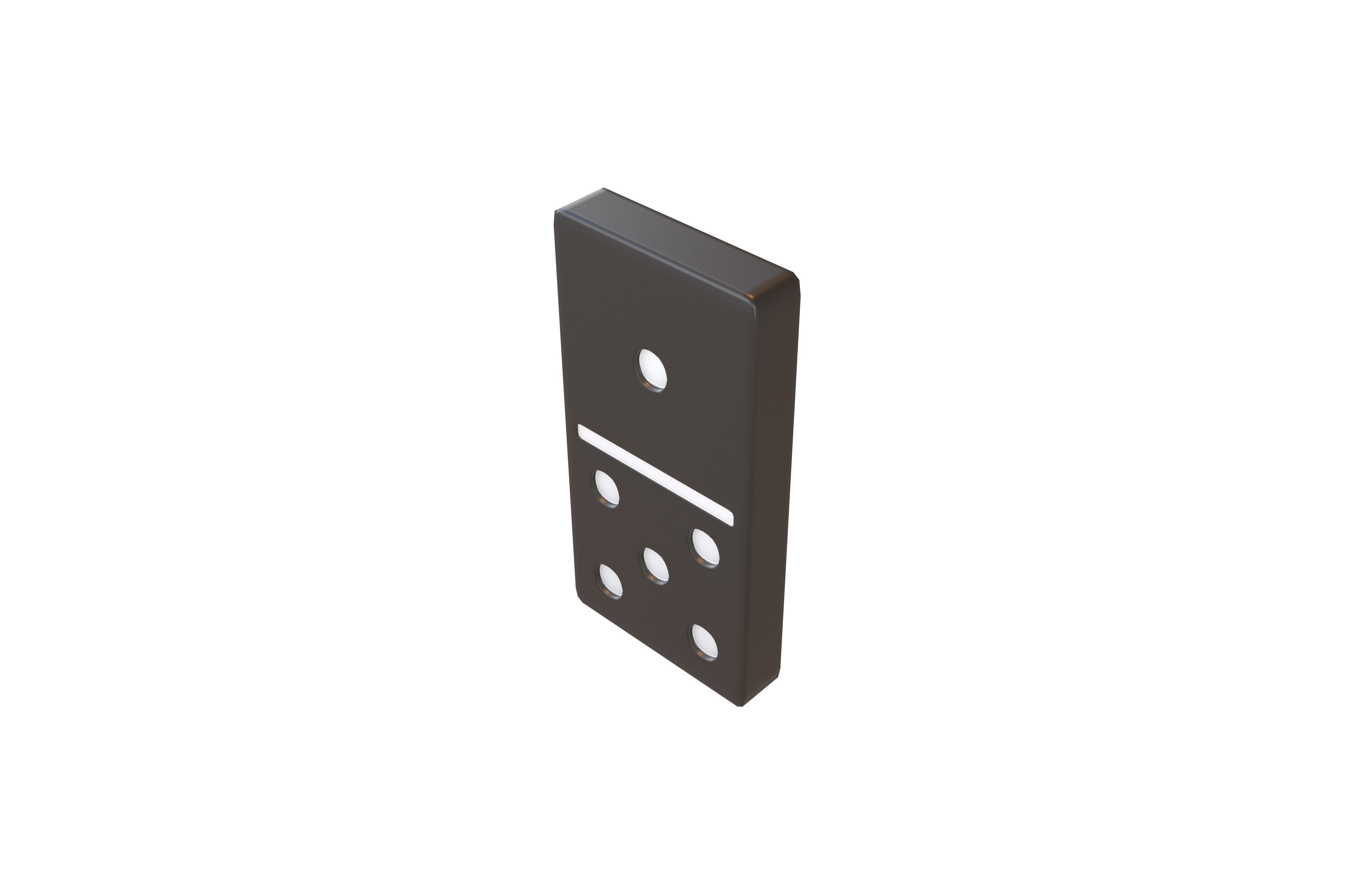 Dominoes V4 Pack 01 Low-poly 3D model_21