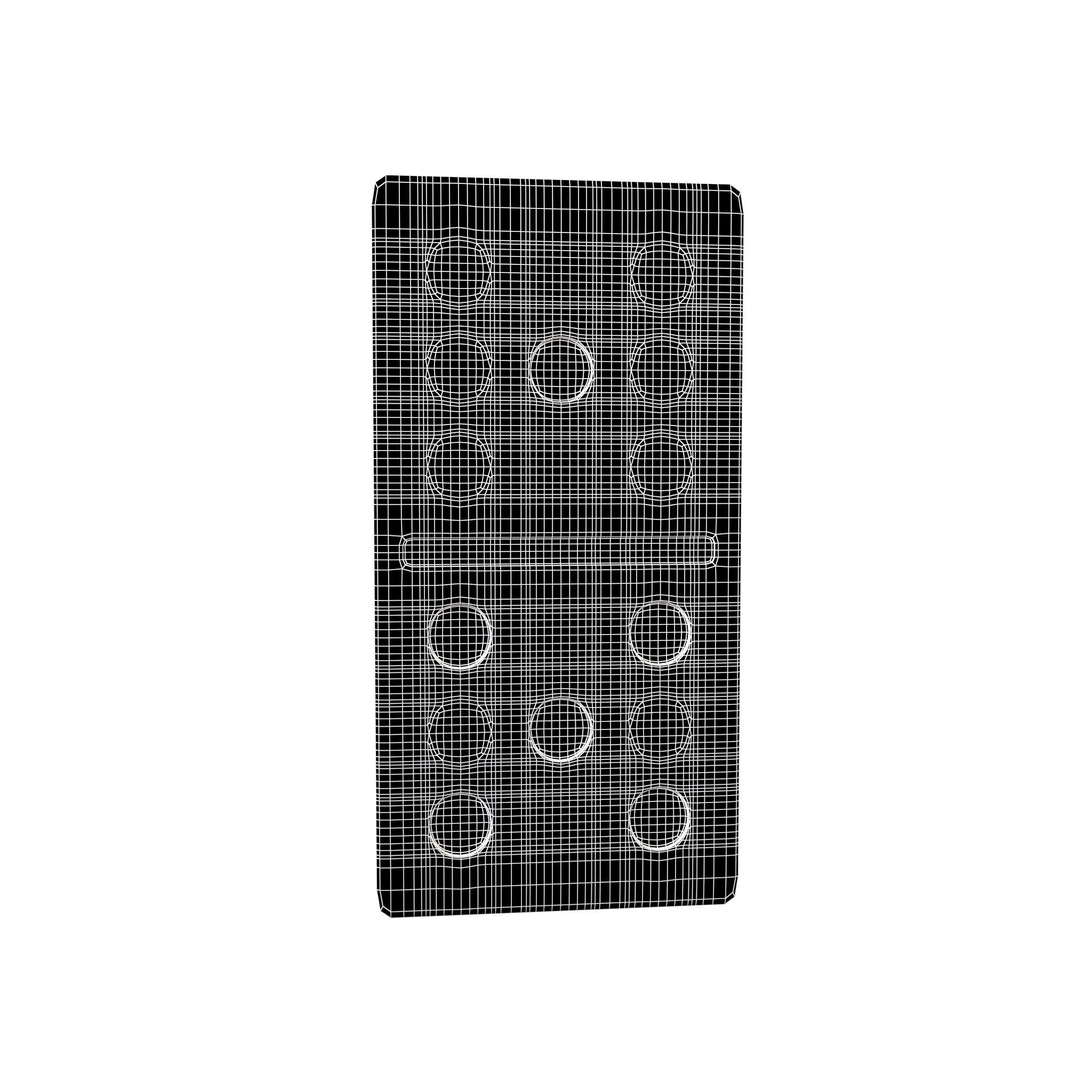 Dominoes V4 Pack 01 Low-poly 3D model_5