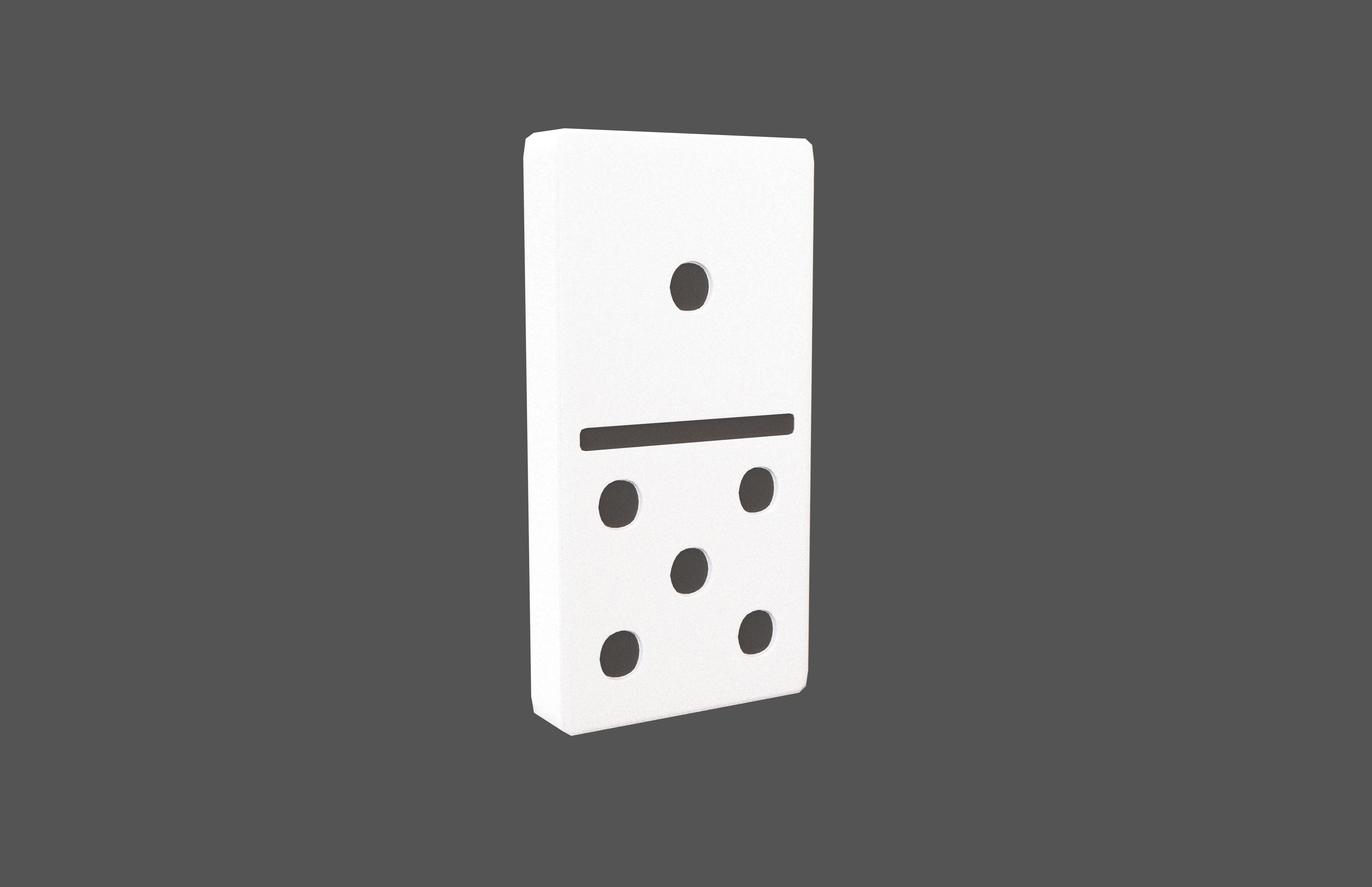 Dominoes V4 Pack 01 Low-poly 3D model_35