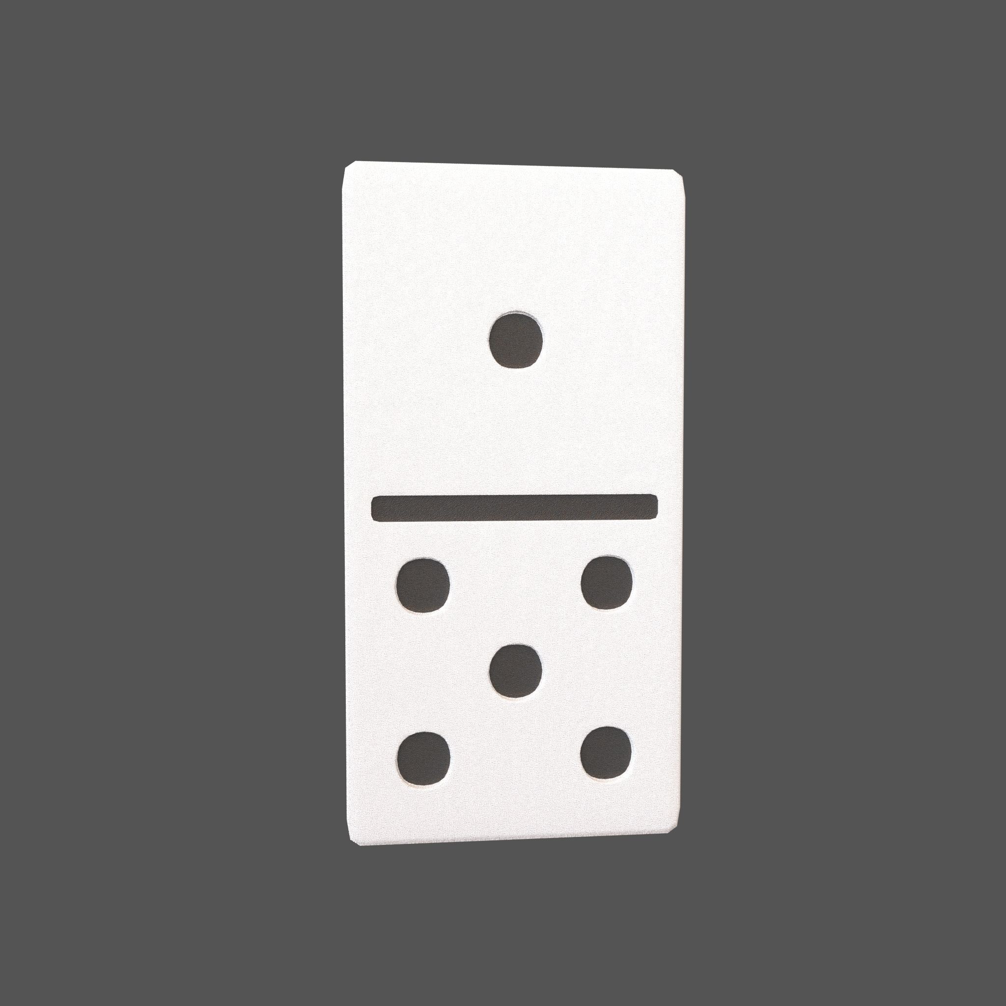 Dominoes V4 Pack 01 Low-poly 3D model_16