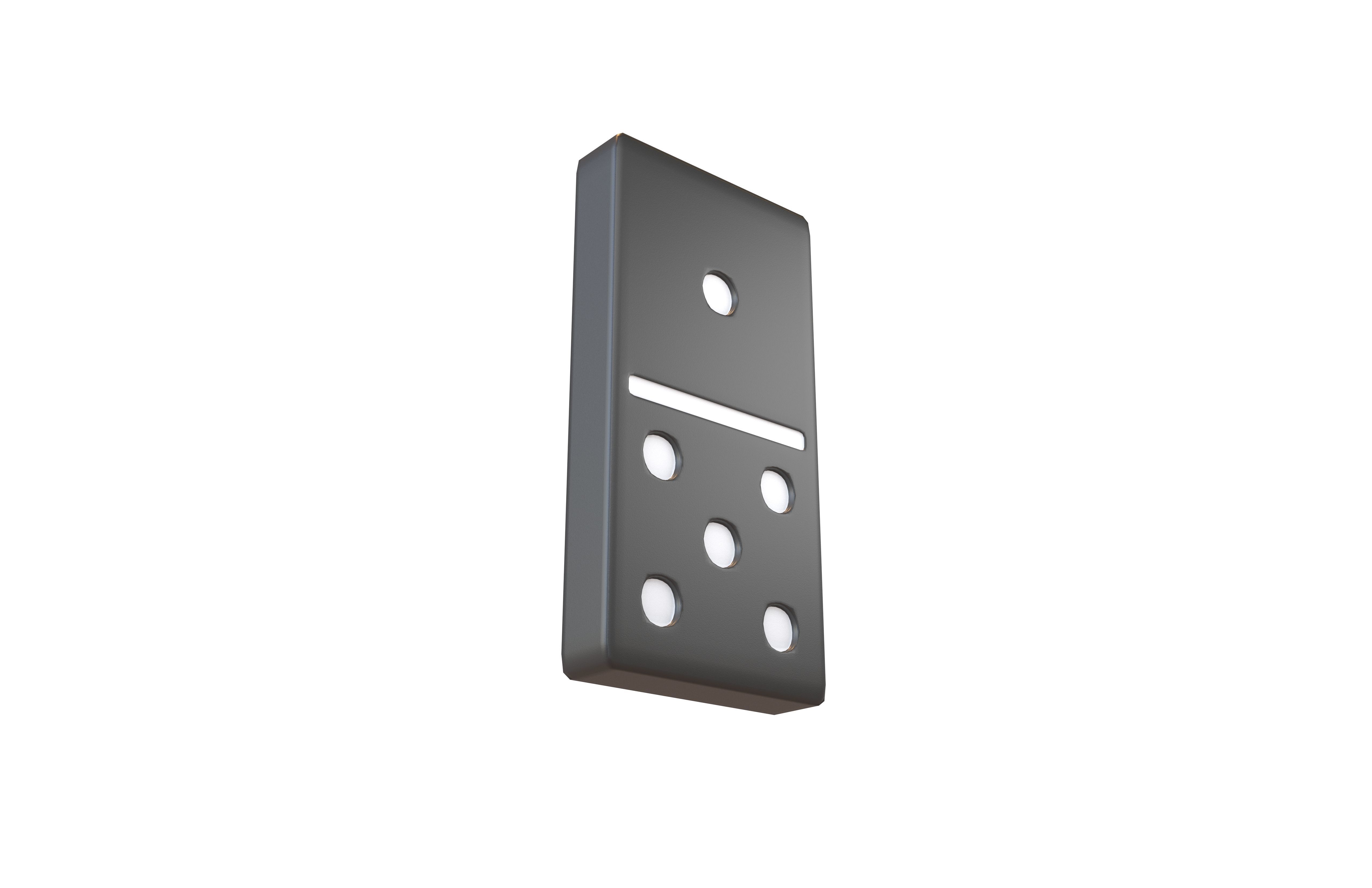 Dominoes V4 Pack 01 Low-poly 3D model_14