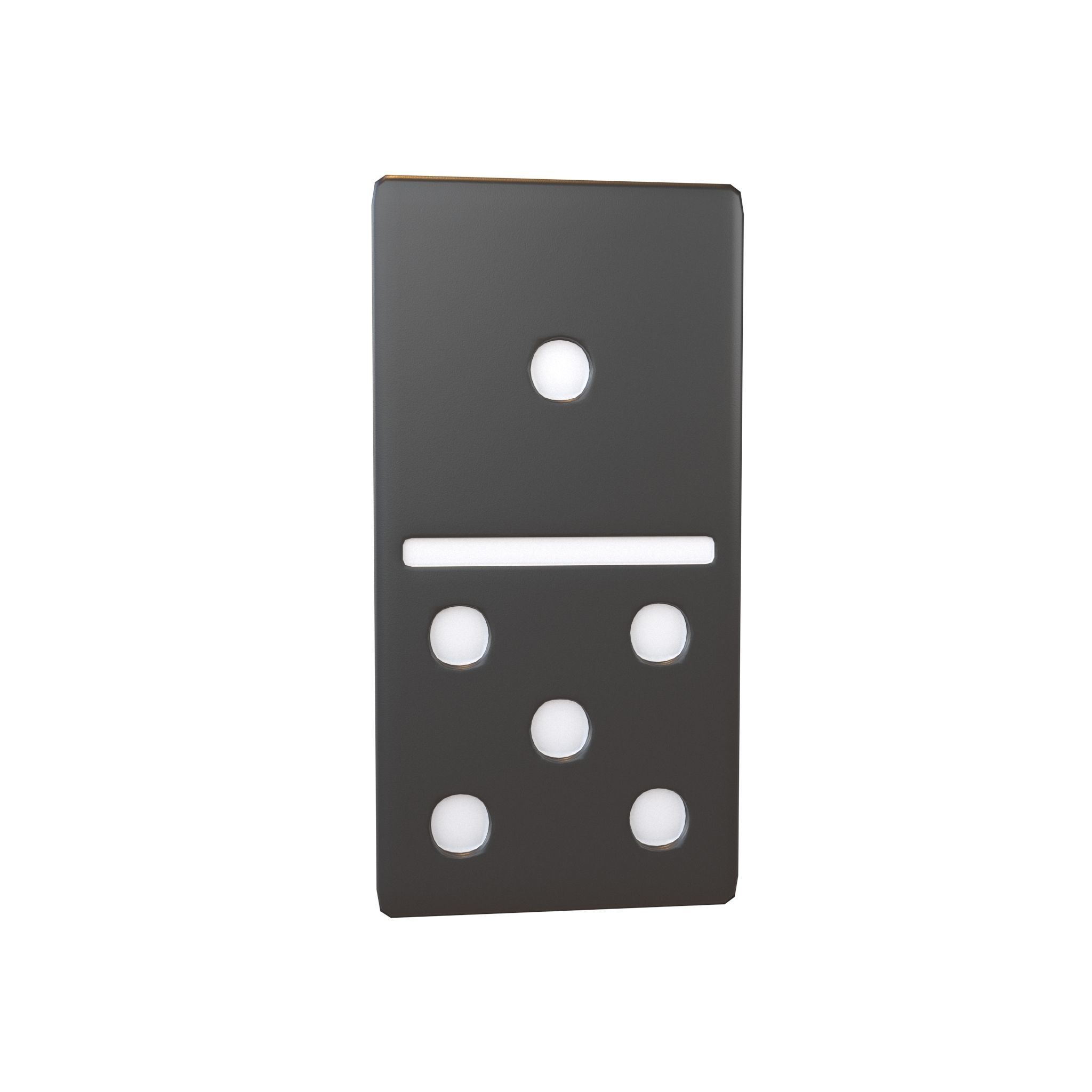 Dominoes V4 Pack 01 Low-poly 3D model_1