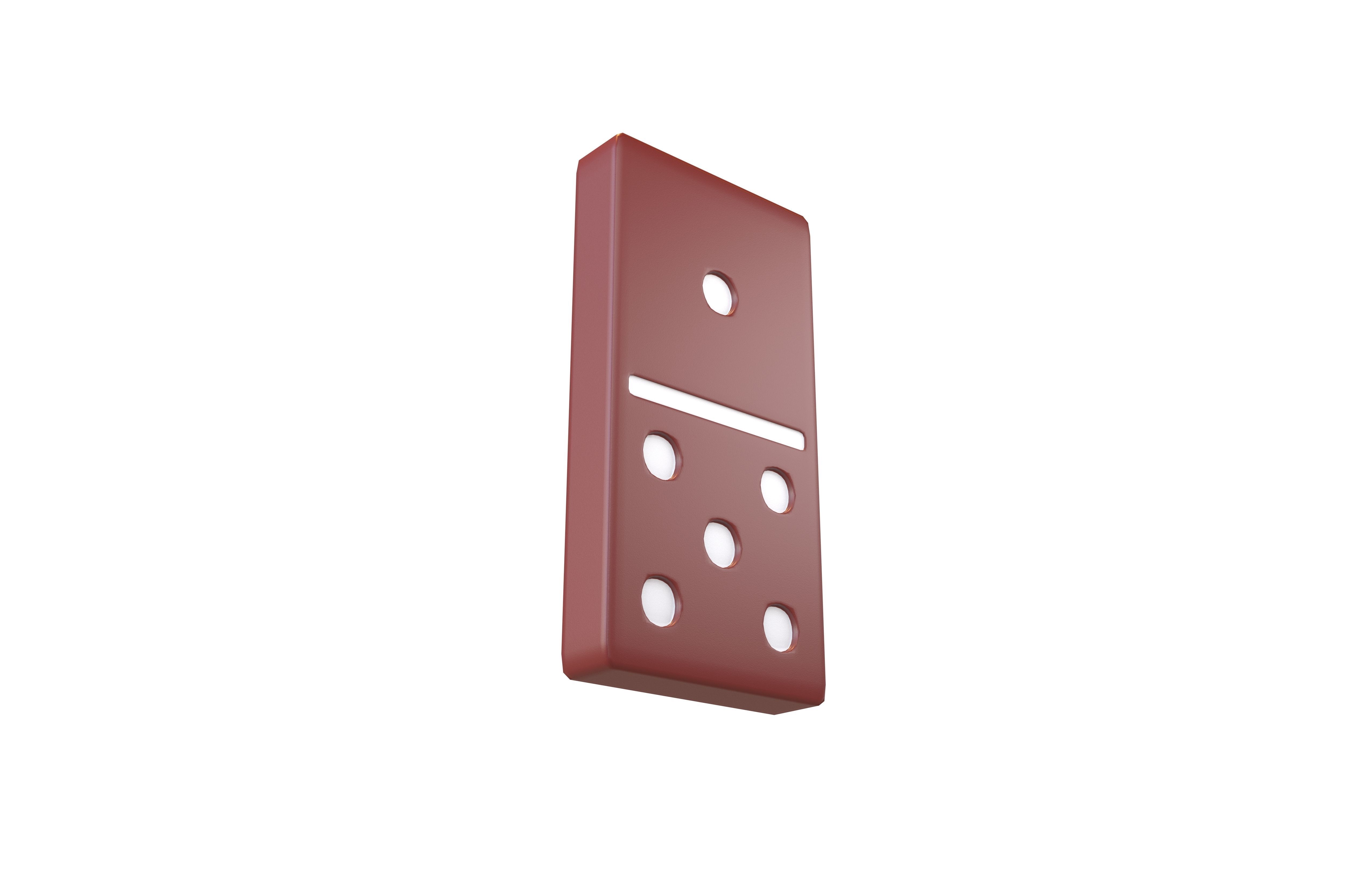 Dominoes V4 Pack 01 Low-poly 3D model_26